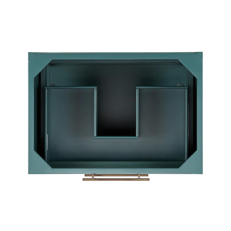 30" Robertson Single Bathroom Vanity Set with Oval Undermount Sink, 8" Widespread, Carrara Marble, Midnight Navy Blue