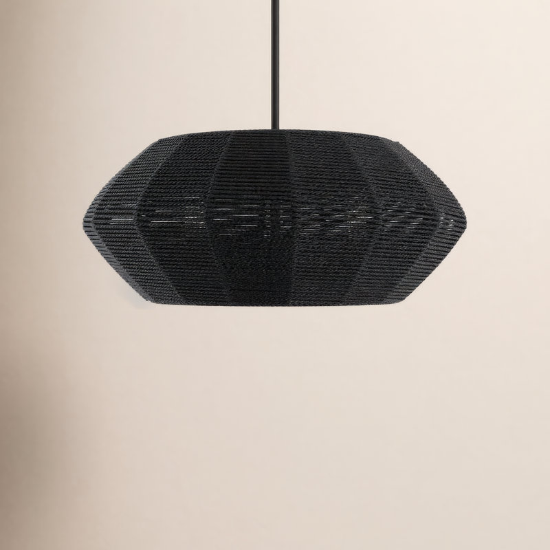 Ariza 3-Light Chandelier, Black, Black