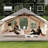 6.3M ² Inflatable Camping Tent With Canopy
