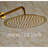 Luxury Gold Finish Wall Mount Rainfall Shower Head Premium Brass Design Juno Showers