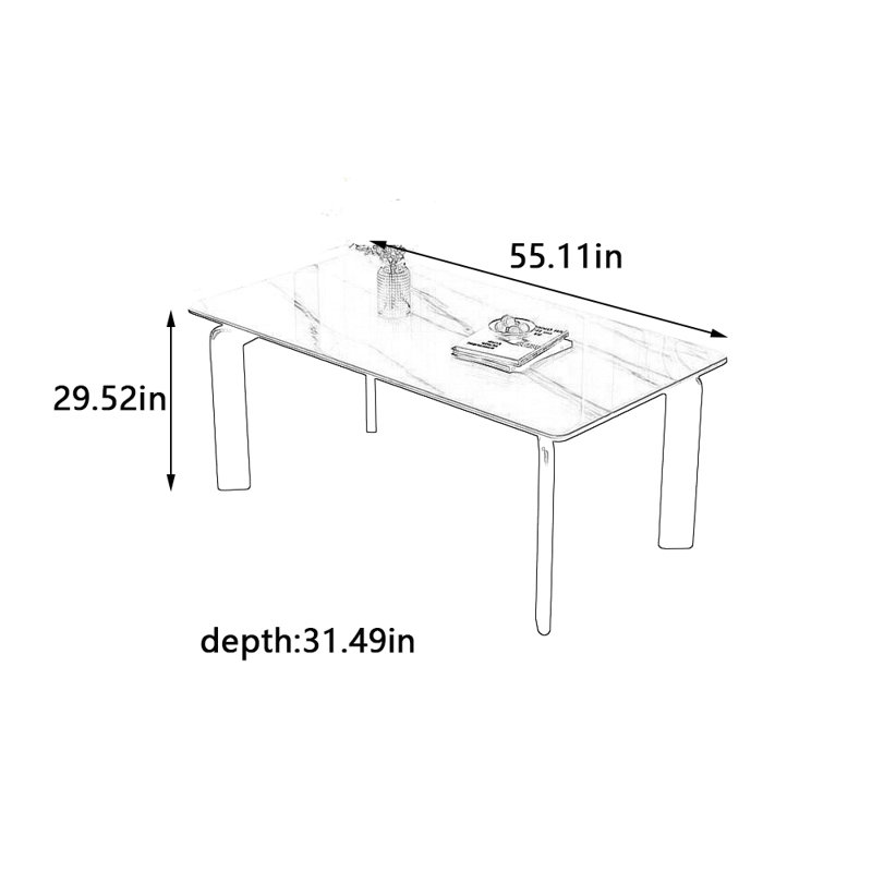Hayaan, 29.52"H x 55.11"L x 31.49"W