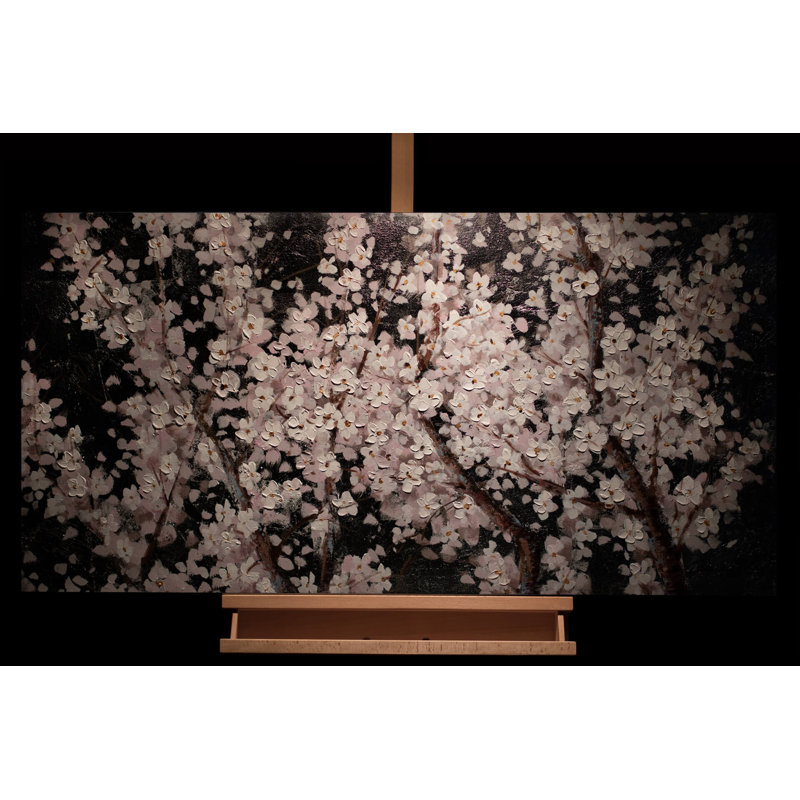 Hand -painted acrylic painting Pearls in Bloom