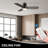 Gwan 44'' Flush Mount Ceiling Fan with Light-581862005
