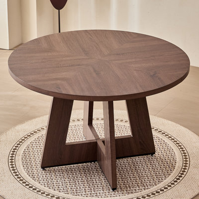 Table de salle à manger de 47 po pour 4 à 6 personnes, [Base ventilée] [Plateau épais de 1,38 po]