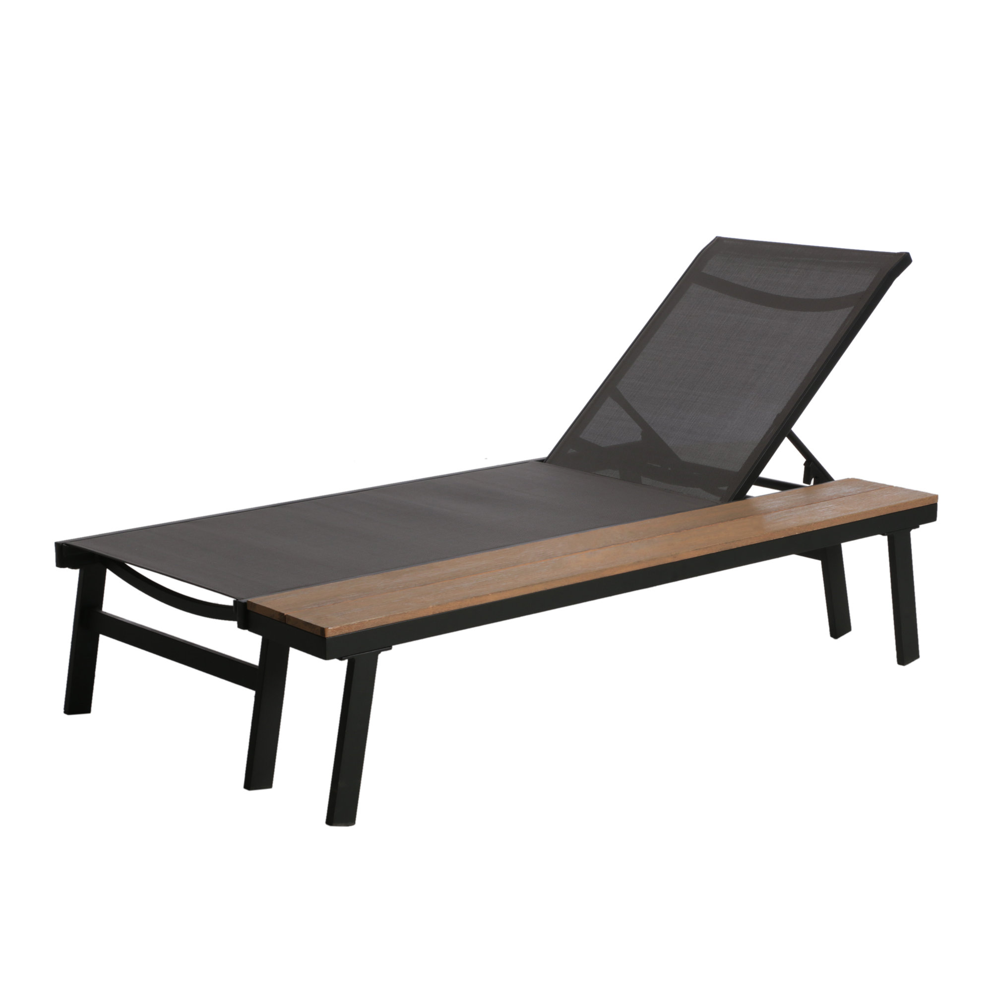 Christine Outdoor Aluminum Chaise Lounge Set with Table