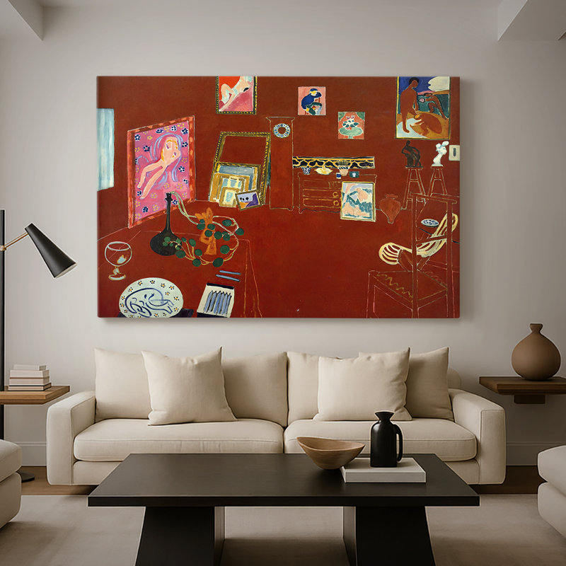 The Red Studio (L'Atelier Rouge) - Henri Matisse - Toile tendue avec châssis - 1970, 40 x 60