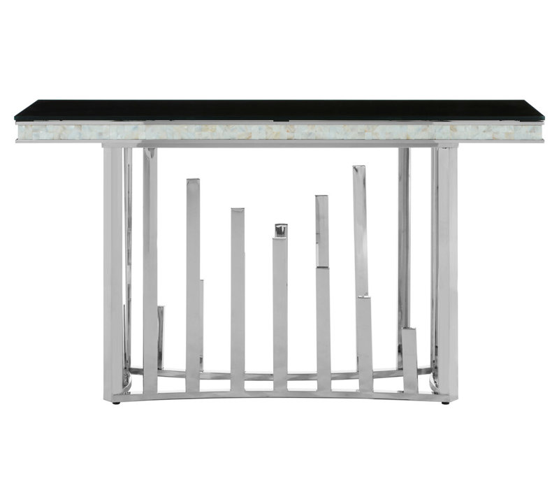 150cm Glass Top Console Table