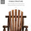 Outdoor Wooden Rocking Chair, Adirondack Rocking Patio Chair