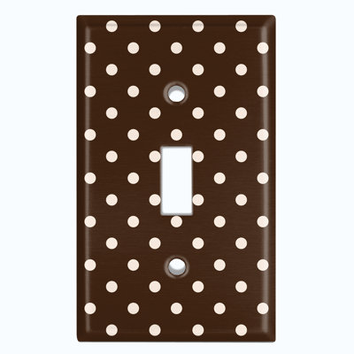 Patterned 1 - Gang Toggle Light Switch Standard Wall Plate