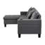 Ensemble de canapé modulaire confortable pour le salon avec chaise longue polyvalente
