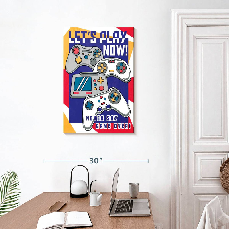 Senne Never Say Game Over, 30" H x 20" W