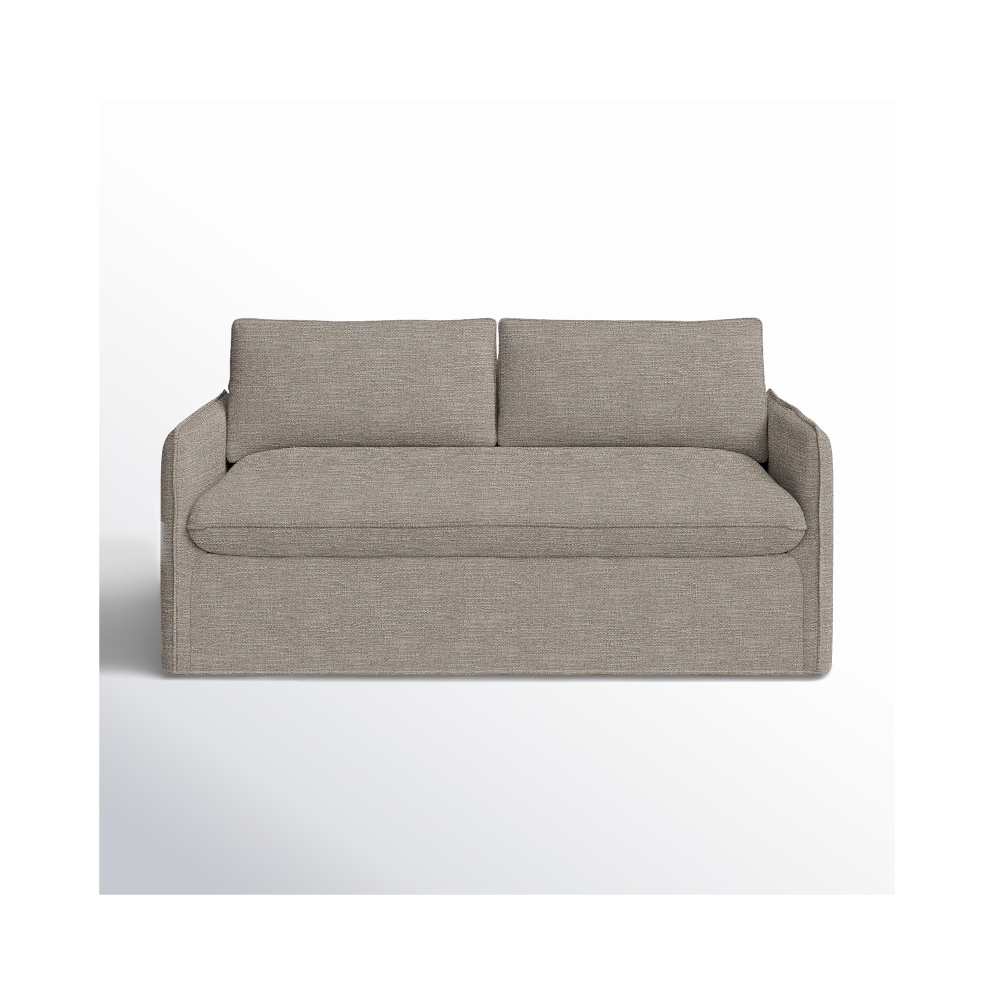 Bellatrix 72'' Upholstered Loveseat, Drusky Linen Sustain® Basketweave