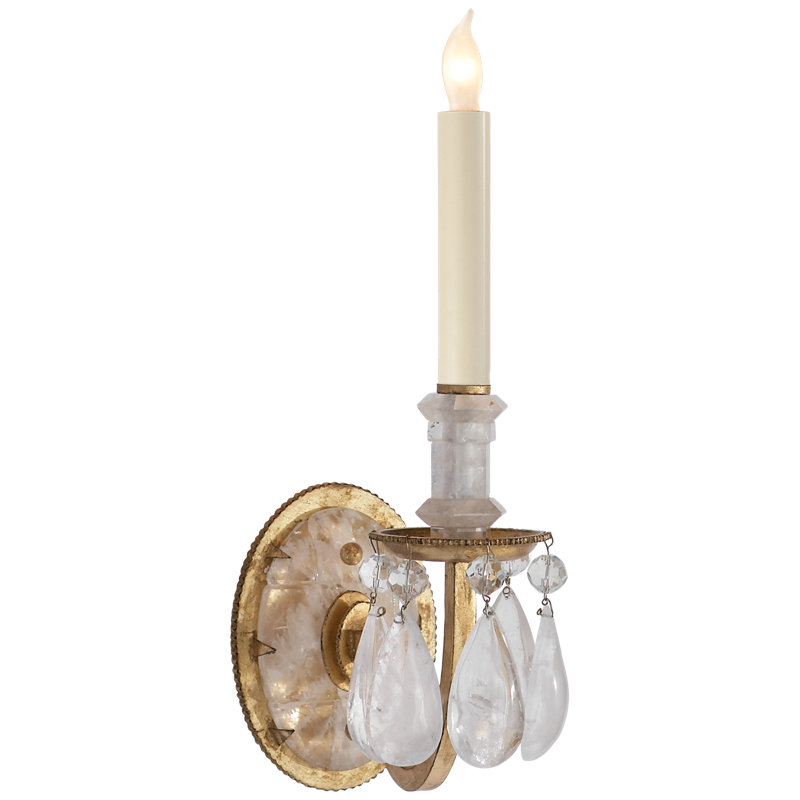 Thomas O'Brien Elizabeth Single Sconce, Gilded Iron