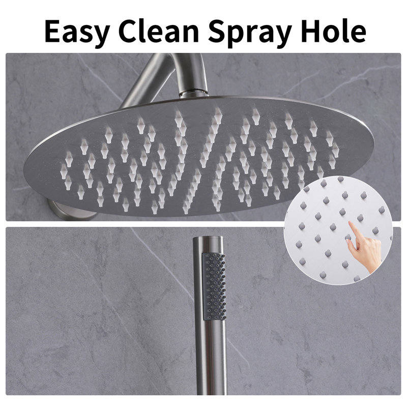 Diverter Complete Shower System, Brushed Nickel