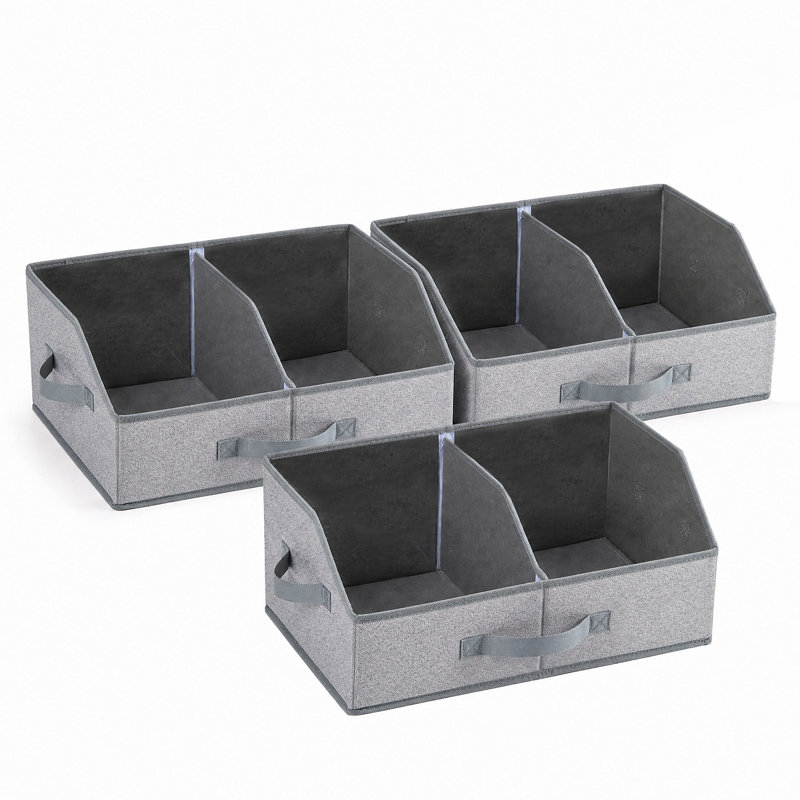 Rebrilliant Decorative Bin, Grey, 3