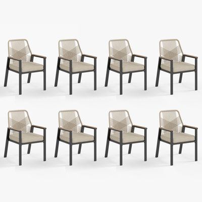 Patio Dining Armchair with Cushion