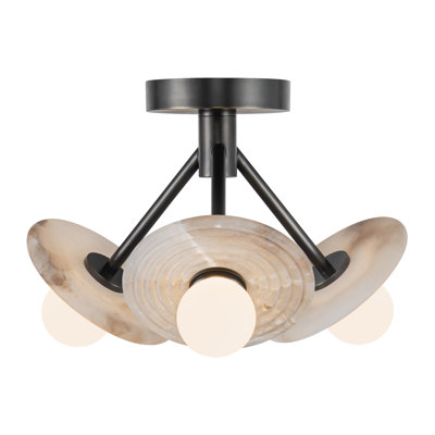 Dahlia 3 - Light Semi Flush Mount
