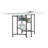58.75"W x 36.5" D Foldable Craft Table with Wheels