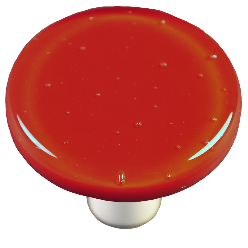 Poignée champignon de 1,5 po de diamètre Solids, Aluminium, Rouge brique