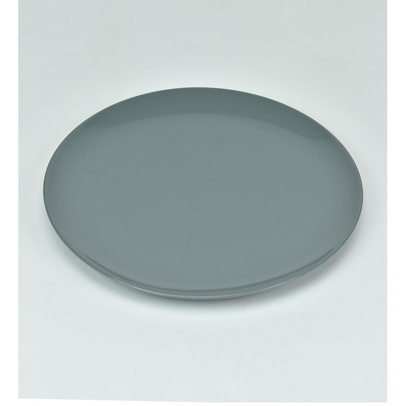 Assiette plate Nautilus 10,25 po, Gris