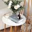 Froppi Small Round Coffee Table for Living Room White Wood Cocktail Table-93590968