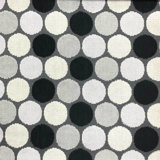 Buddha - Polka Dot Pattern Cut Velvet Upholstery Fabric By The Yard