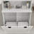 Aspasios Two-Compartment Tilt-Out Dirty Laundry Basket Tall Bathroom Cabinet with 2 Adjustable Shelves-1844167053