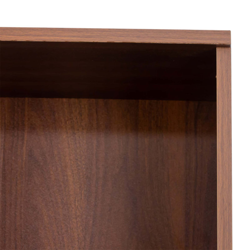 Bibliothèque de 72,98 po de hauteur avec 4 tablettes et tiroirs, look moderne pour tablette