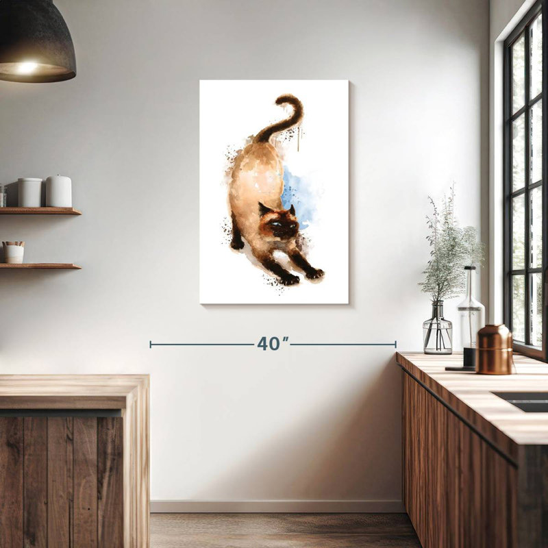 Siamese, 36" H x 24" W