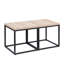 Table de bout, table de bout, ensemble de 2 tables de bout, table de chevet rectangulaire en bois et métal, table basse, petite table de bout avec rangement, pour salon, chambre à coucher, chêne naturel-186656192