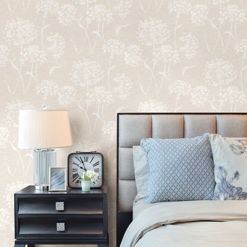 Cassius Floral Double Roll, Cream