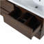 Meuble-lavabo 48 po avec lavabo double, lavabo en résine, 4 tiroirs à fermeture en douceur