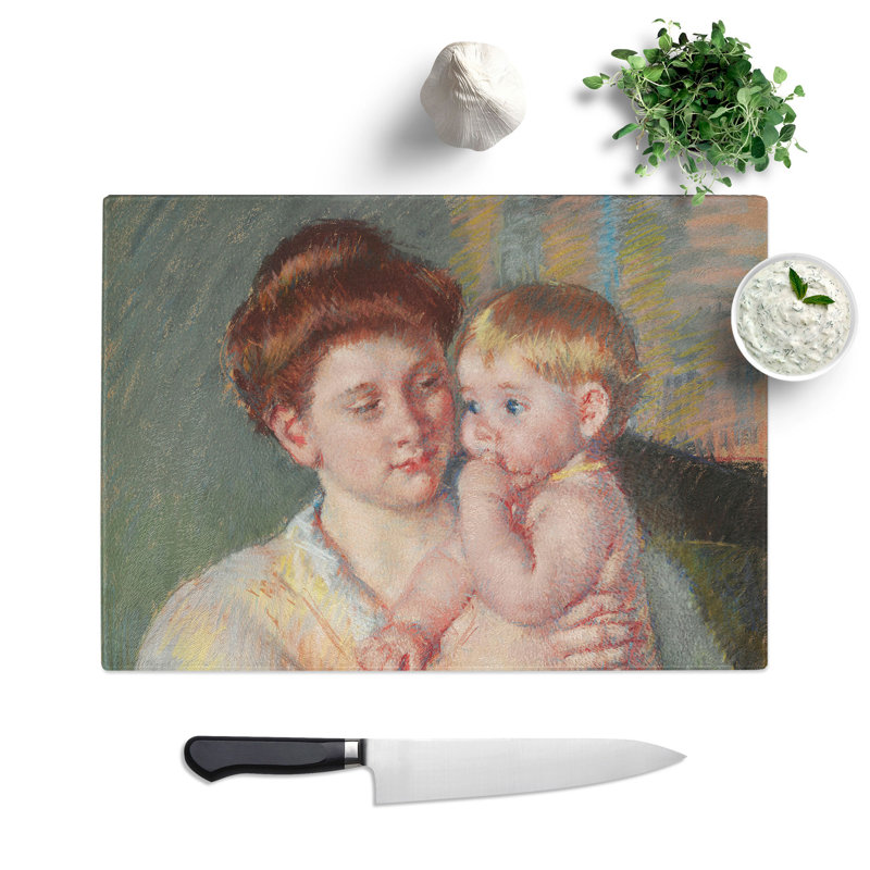 Mother and Child Vol.4 by Mary Cassatt Chopping Board, 0.4cm H x 20cm W x 28.5cm L