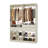 Freestanding Closet System With Shoe Racks & Hanging Rods-1179993792