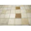Tapis beige en cuir Miaya