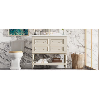 36" Bathroom Vanity Cabinet with Sink