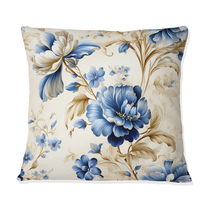 Coussin décoratif bleu Cobalt, H 18 po x l 18 po