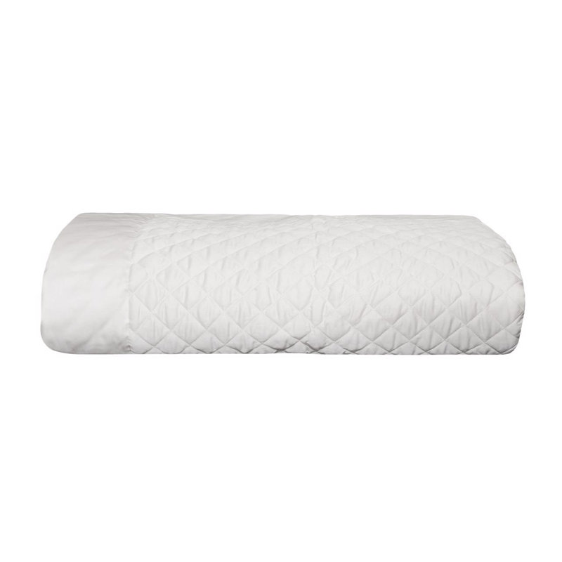 Simply Sateen_Quilted Coverlet, Twin Duvet Cover, White