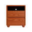 Table de chevet moderne 20 "avec 2 tiroirs et 2 tablettes Table de chevet Mid Century
