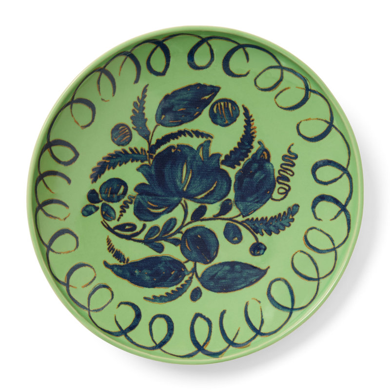 Amalfi Pasta Bowl - Pink - 9.1", Green