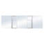 Armoire à pharmacie à miroir pour salle de bain et tablettes ouvertes en aluminium l 96 po x H 30 po -1846592963