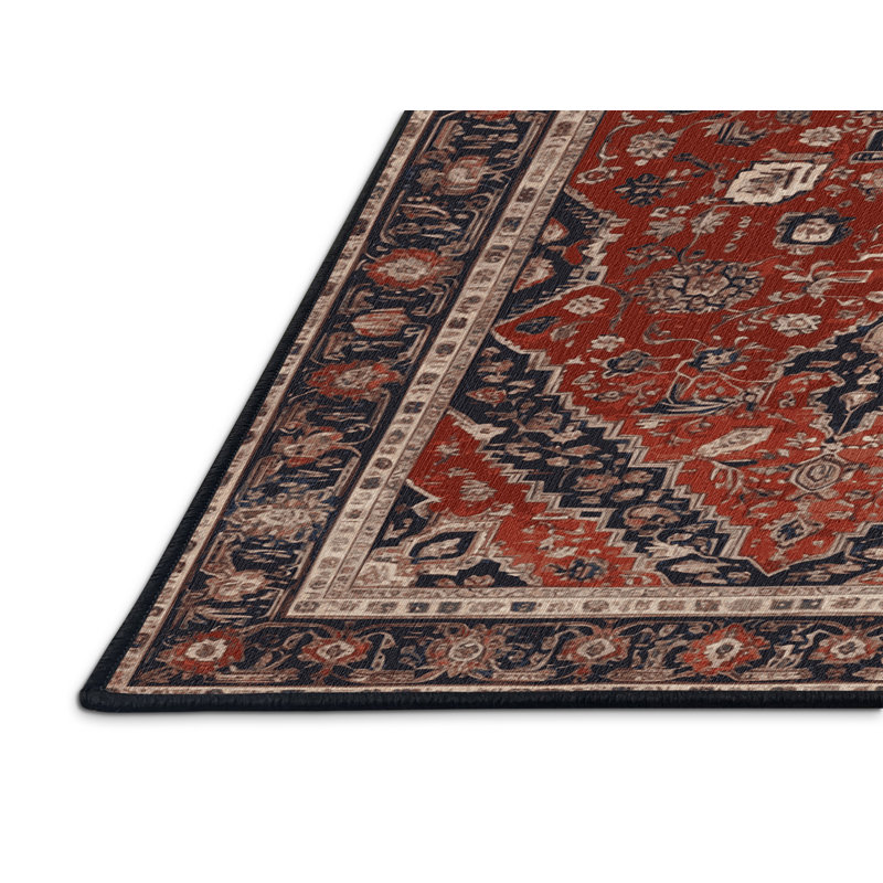 Tapis brun lavable à la machine, Rectangle 6 pi x 9 pi