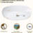 Freestanding Bathtubs 67 inch – Matte White Modern Freestanding Soaking Tub