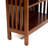 Damon 48.25" H Solid Wood 5-Open Shelf Bookcase
