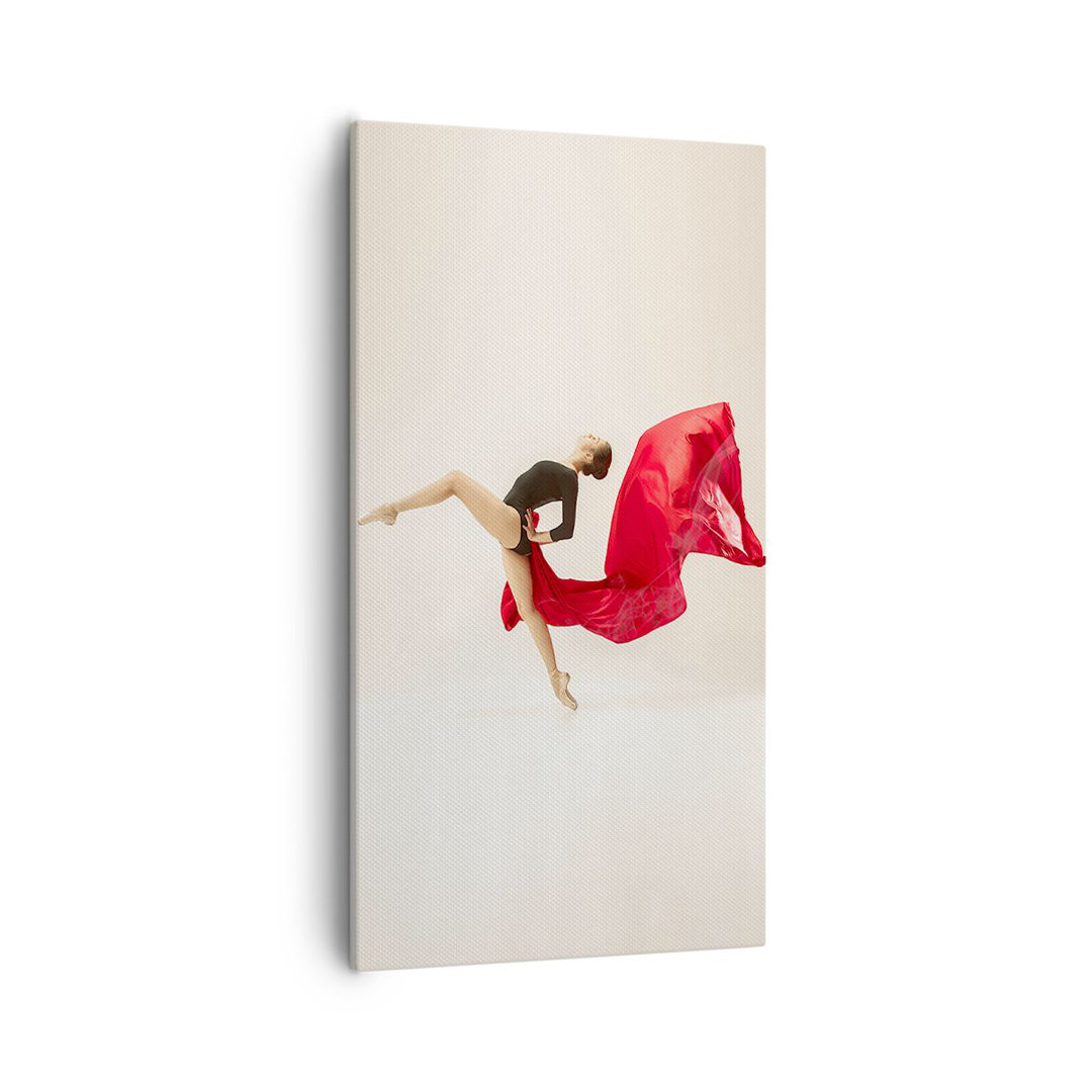 Leinwandbild Ballerina Dance Red