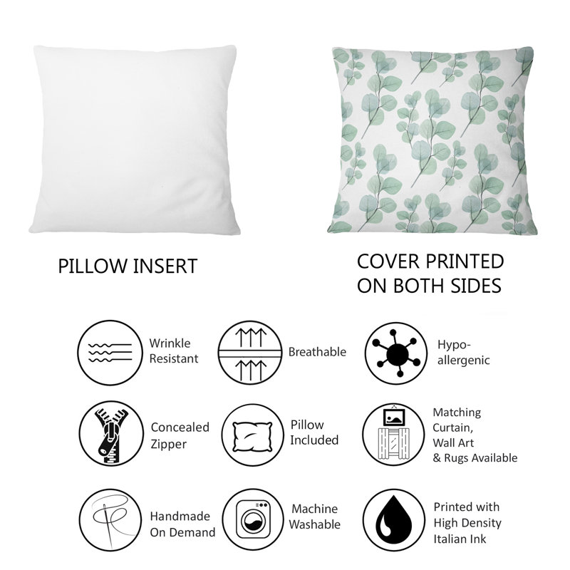Floral Throw Pillow