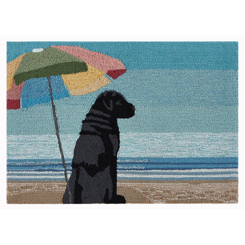 Sawbridgeworth No Pattern And Not Solid Color Polyester Kitchen Mat, Rectangle 2' x 3'