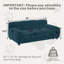 Canapé-lit en tissu pour chien avec accoudoirs Vaughn-89184823-87738954