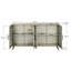 Console de télévision antique en or - Armoire en bois de 65 pouces et plus avec tablettes réglables de style rétro pour le rangement dans la chambre à coucher-259553165