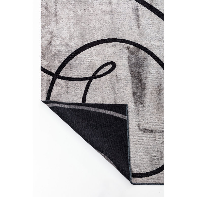 Tapis noir / gris Rapture, Rectangle 7 pi 10 po x 11 pi 2 po